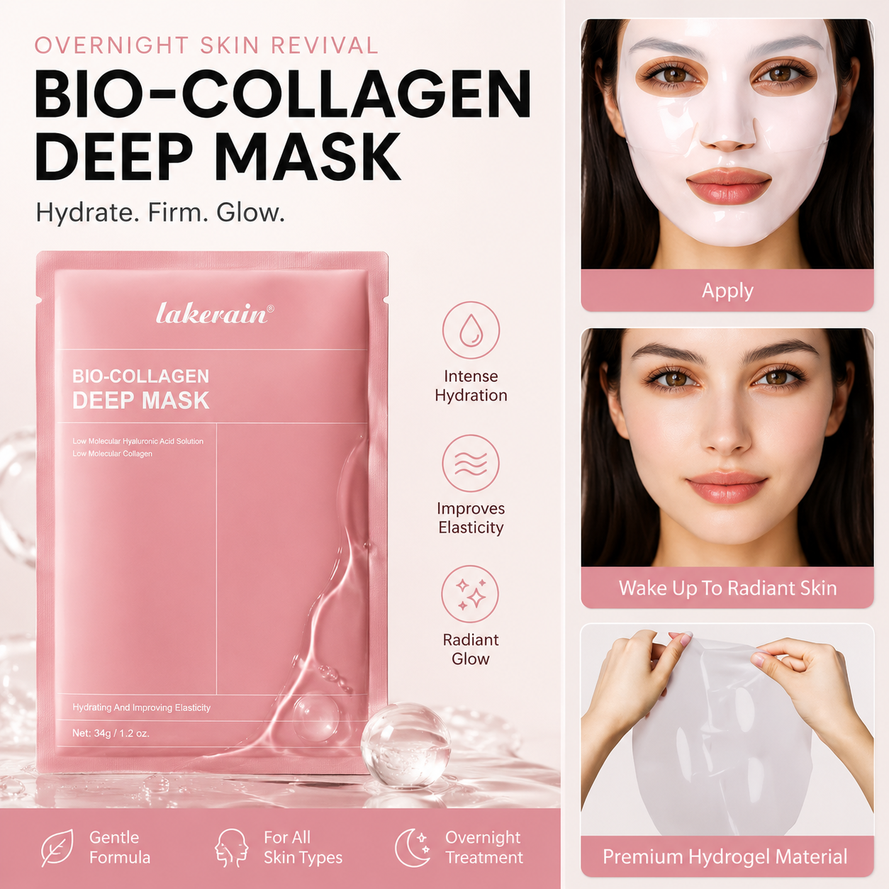Overnight Bio-Collagen Hydrogel Mask