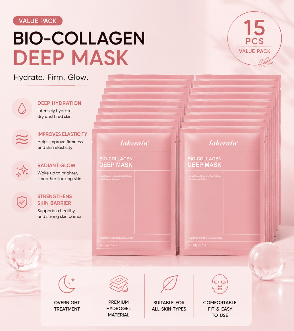 Overnight Bio-Collagen Hydrogel Mask